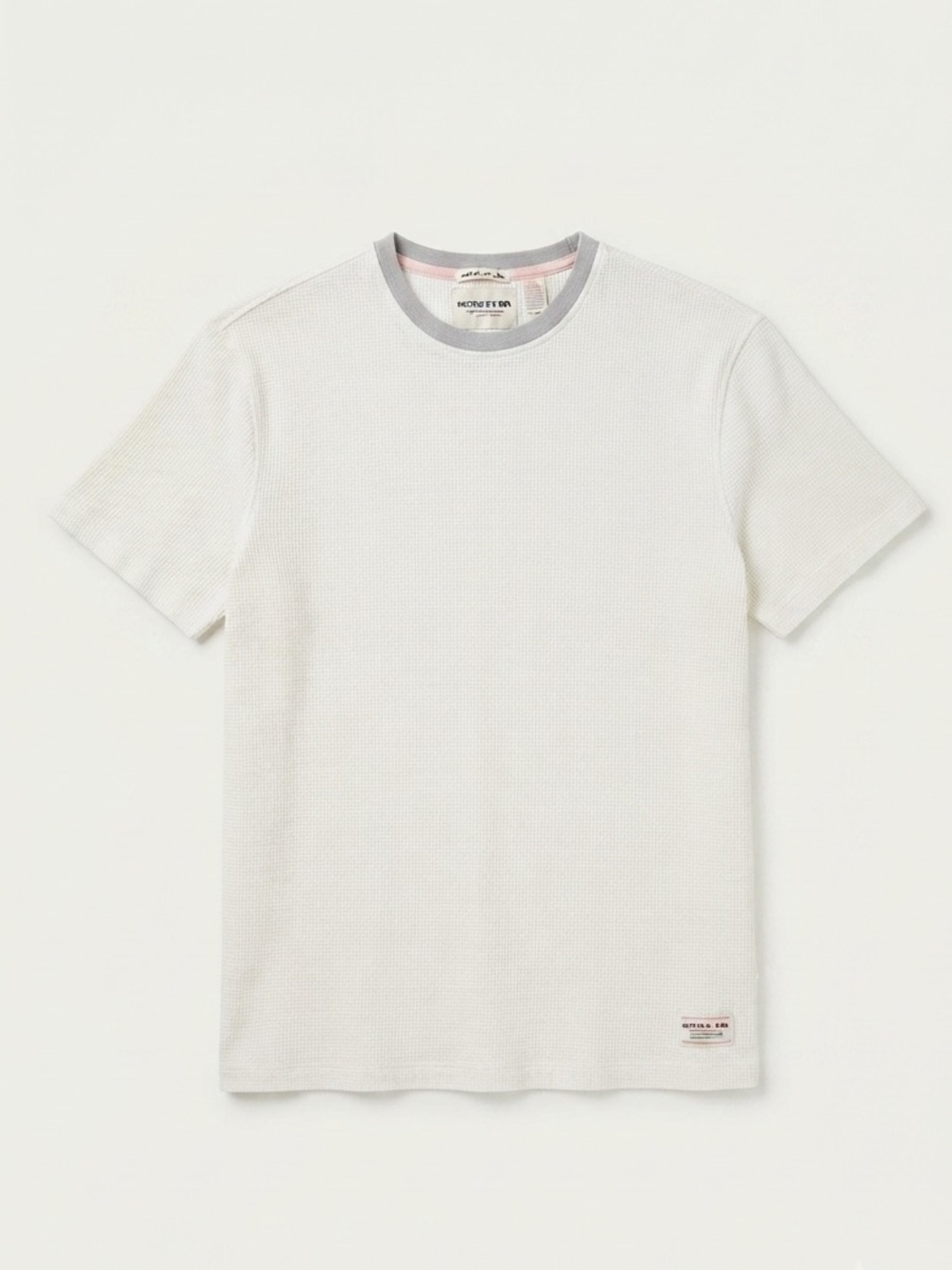Scotch & Soda Men’s Amsterdam Textured Short Sleeve Ringer Tee
